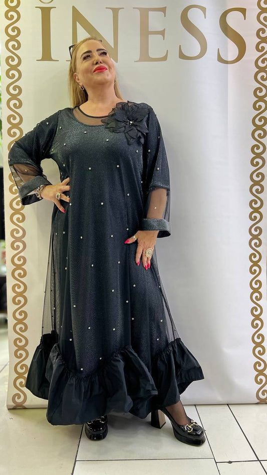 Riberance Evening Dress - Elegant Design with Side Slit, Lightweight Fabric, and Versatile Style for Any Occasion