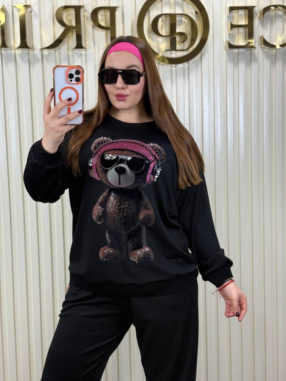 Elisa Fanti Teddy Bear with Headphones Women’s Tracking Suit