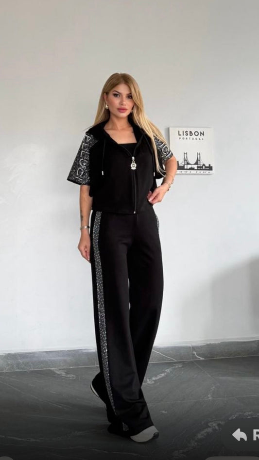 Bella Belucci Sparkling Crop Top and Pants