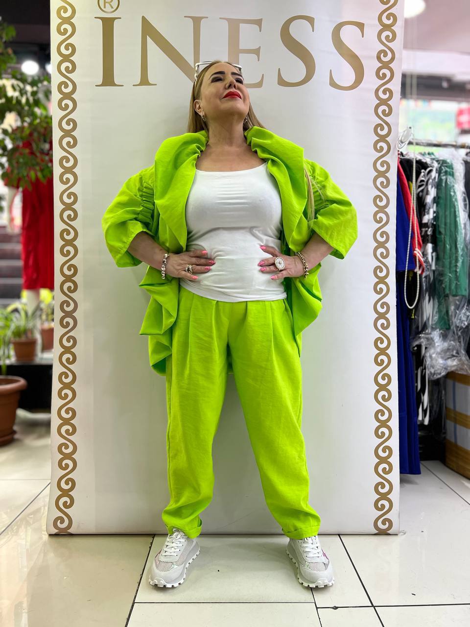 Cadrelli Neon Ruffle Pants Set