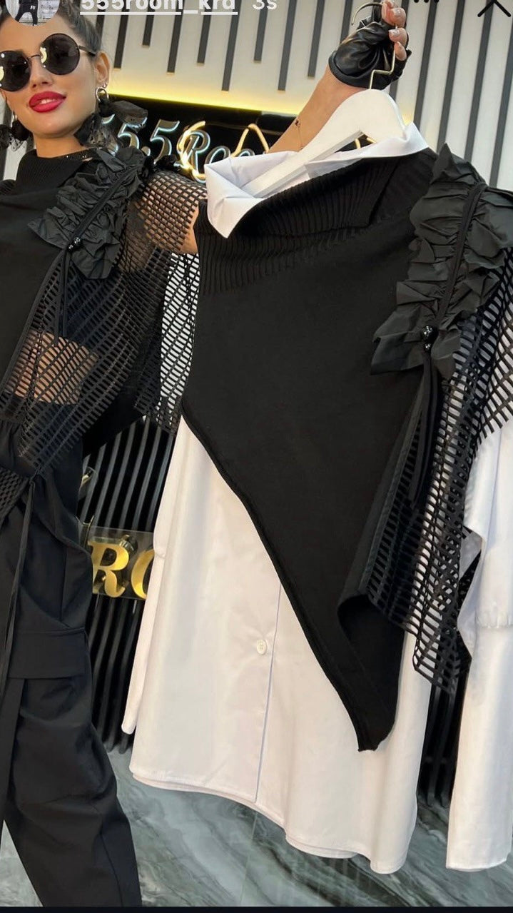 Bize “Draco Panko” Vest–Poncho