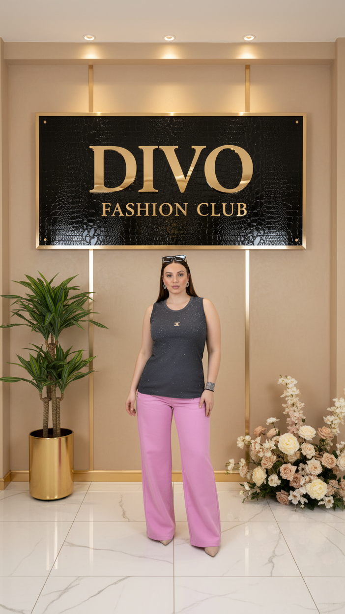 Luxe Glow Ribbed Rhinestone Tank Top