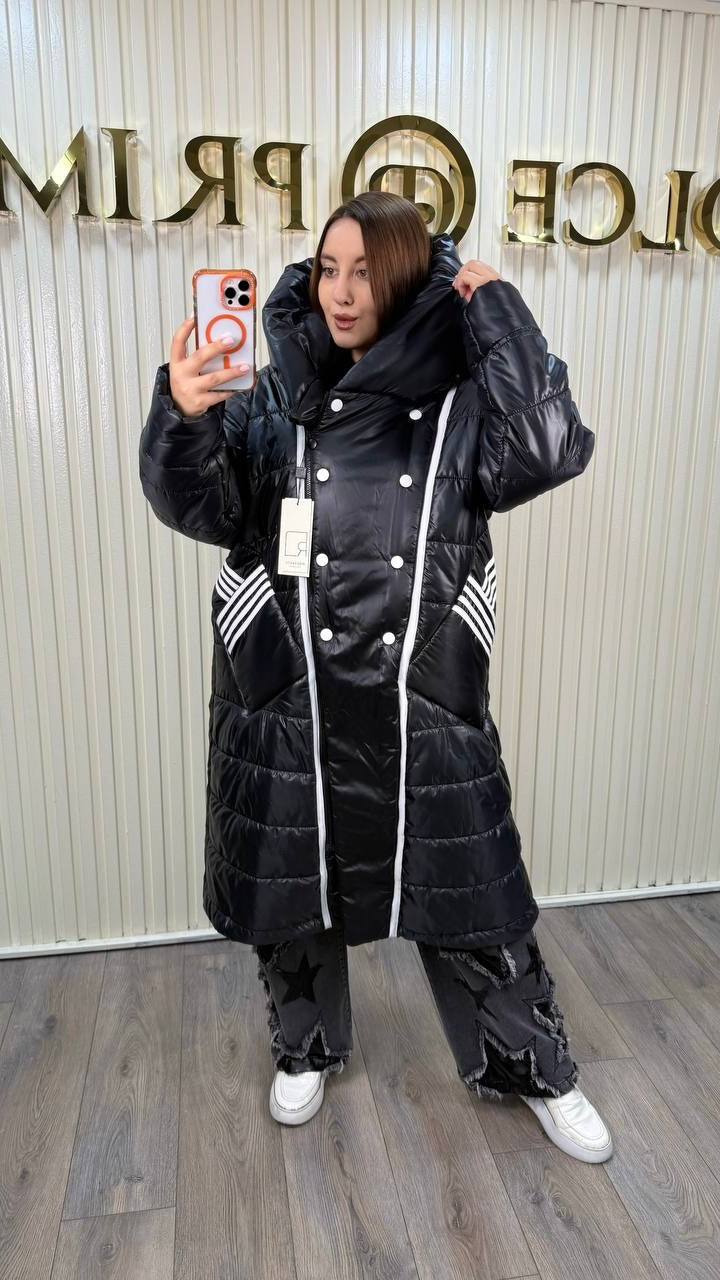 Riberance Luxurious Long Coat with Triple Insulation