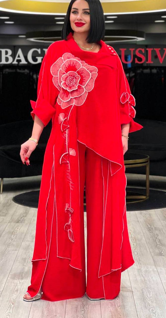 Riberance Red Evening suit