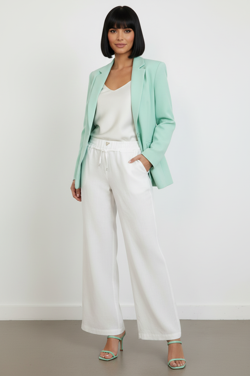 Resort Ease Wide-Leg Linen Pants-4102