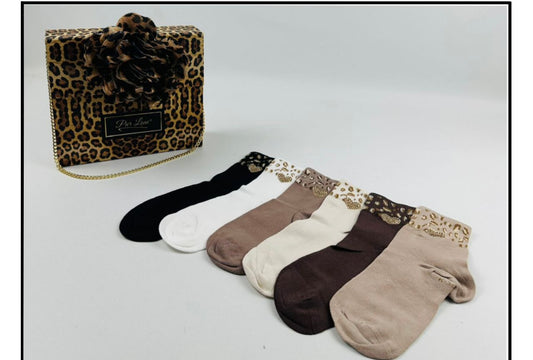 Animal Print Socks Box
