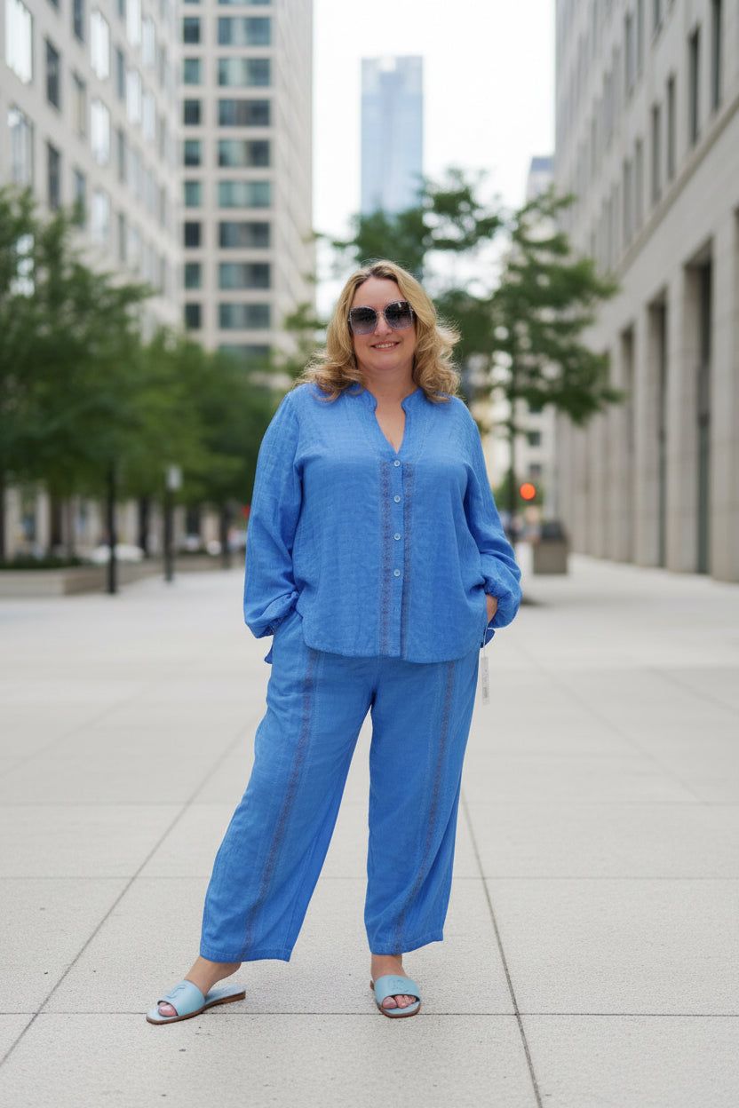 Azure Riviera Linen Luxe Set