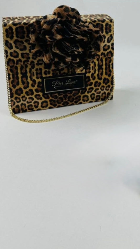 Leopard Gift Box with Floral Accent – 12 Pairs of Fashion Socks, Assorted Colors