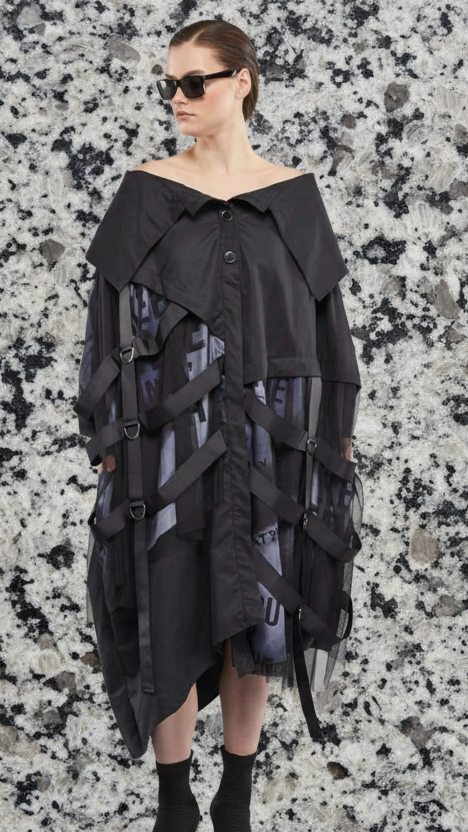 H4 OVERSIZED DRESS TUNIC/TRENCH COAT