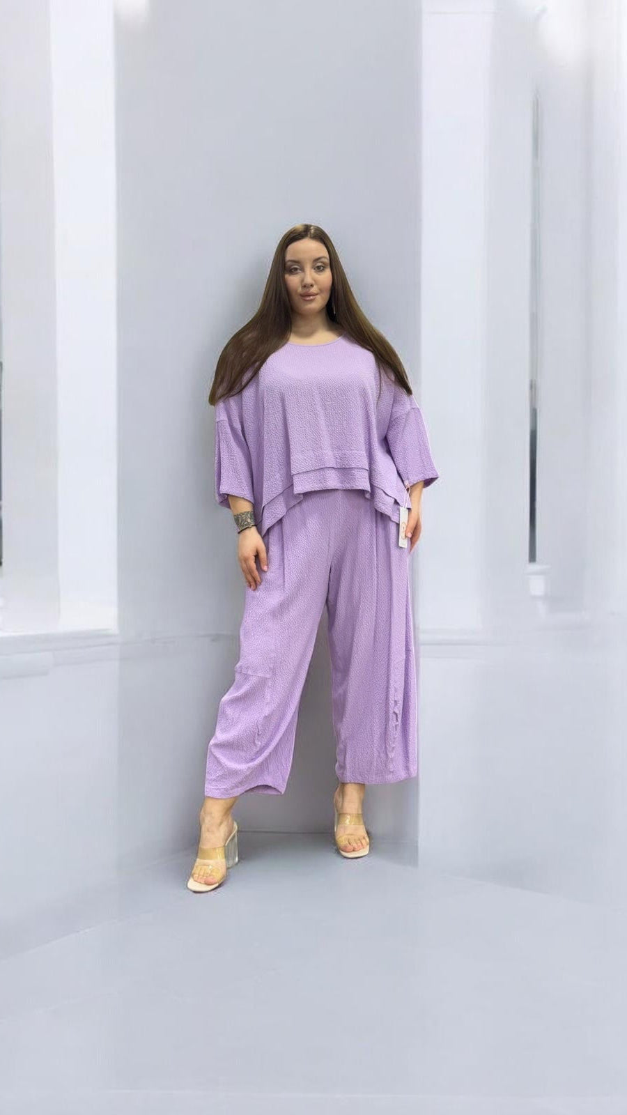 Lavender Mirage Luxe Two-Piece Lounge Set