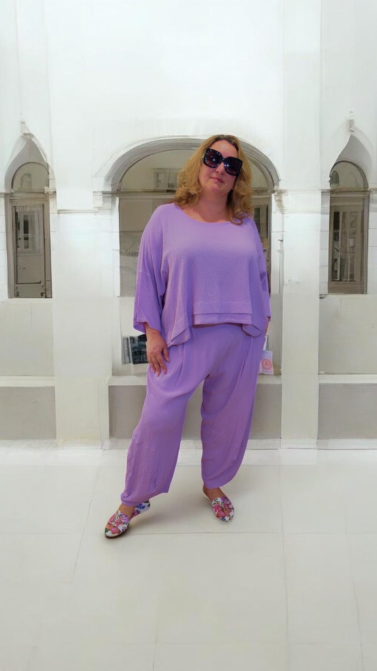 Lavender Mirage Luxe Two-Piece Lounge Set