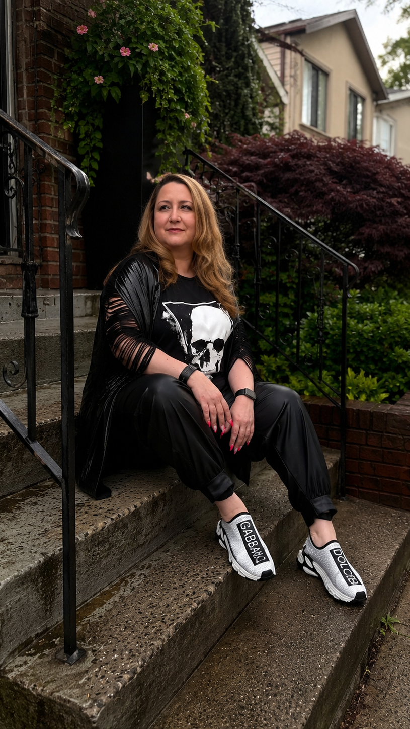 Urban Edge Skull Graphic Top