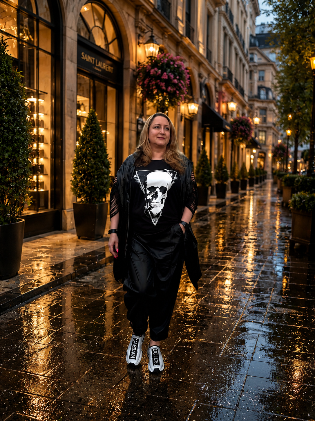 Urban Edge Skull Graphic Top