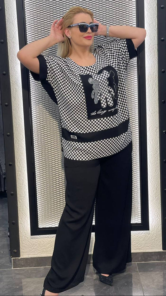 DOLARES 2pcs Pants set