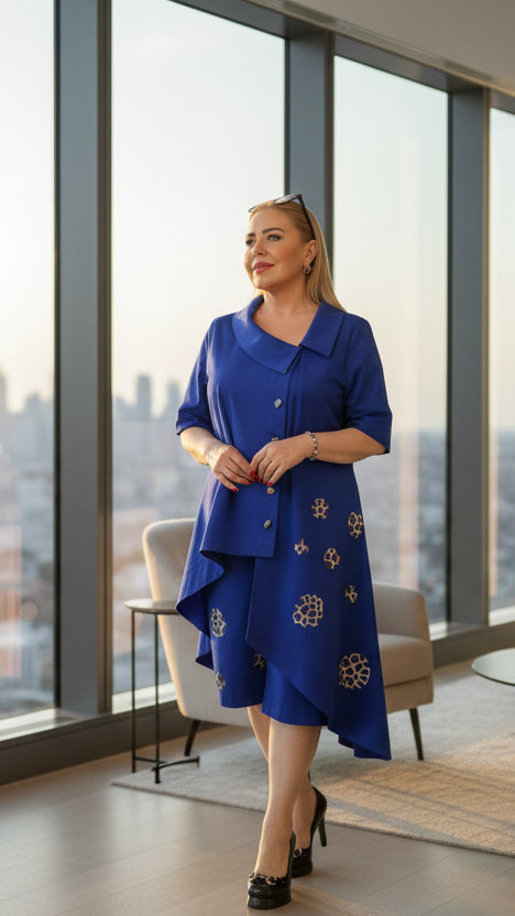 Luani Dressy Shorts and Asymmetrical Shirt Set